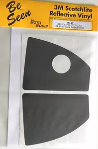 Kit de cinta de vinilo reflectante negra con estuche superior de 49 litros para BMW R1200RT K1200GT K13GT - Imagen 1 de 4