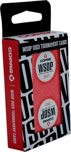 2017 Authentic Red Deck WSOP Used Copag Plastic Playing Cards Bridge Size - Picture 1 of 4