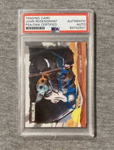 JOHN ROSENGRANT AUTOGRAPH THE MANDALORIAN CHILD TOPPS #10 TRADING CARD PSA SLAB