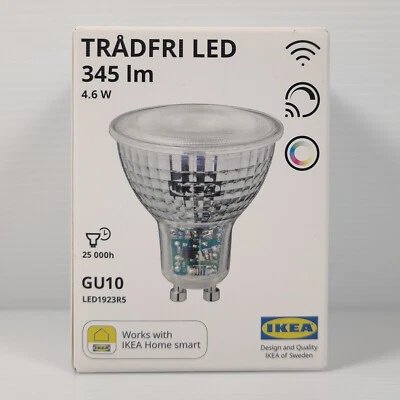 IKEA Trådfri Tradfri LED Bulb GU10 345 Lumen 4.6W Dimmable Colour White Spectrum - Image 1 of 4