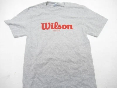 *NUEVO SIN ETIQUETAS* CAMISETA PROMOCIONAL JUVENIL WILSON "TENIS" ALGODÓN/POLI (GRIS JASPEADO) GRANDE Foto 1 de 4