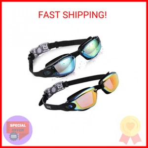 Aegend Kids Swim Goggles, Pack of 2 Swimming Goggles for Children Boys & Girls A - Picture 1 of 2