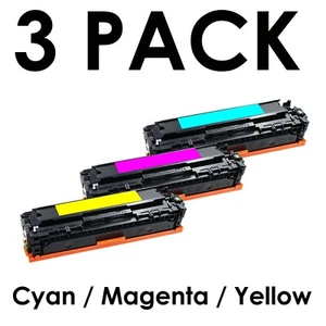 3 Pk CE320A Set for HP 128A Color Toner LaserJet Pro CM1415fnw CP1525 CM1415fn + - Picture 1 of 12