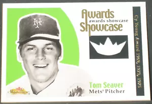 Tom Seaver 2001 Fleer Showcase Awards Game Worn Jersey (79/100) New York Mets - Picture 1 of 2