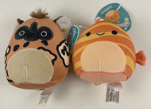 Squishmallow (5" Inch) Plush Toys Deeto African Wild Dog & Lucienne The Lionfish - Picture 1 of 11