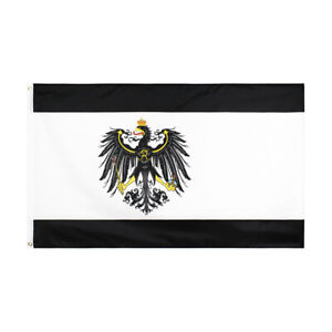 90*150cm Germany Prussian German Banner 1888-1918 Prussia Flag For Decoratio X❤F