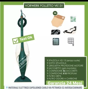 ASPIRAPOLVERE 130/131 VORWERK FOLLETTO KOBOLD RIGENERATO 24 MESI DI GARANZIA - Foto 1 di 2