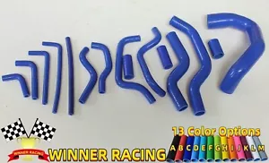 FIT JAGUAR XJS V12 XJ12 5.3L 1976-1996 SILICONE RADIATOR &HEATER HOSE BLUE - Picture 1 of 4