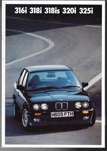 BMW 3-Series Saloon E30 1990-91 UK Market Brochure 316 318i 318iS 320i 325i Lux - Picture 1 of 1