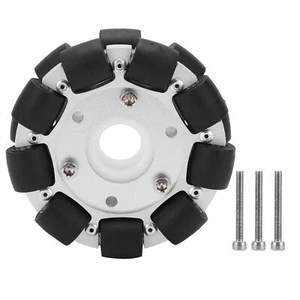 100mm Double Aluminum Omni Directional Wheel Loading 30KG For Platform MU - Picture 1 of 22