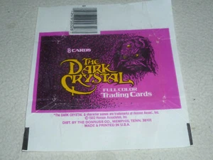 VINTAGE 1982 DARK CRYSTAL CARD STICKER WAX BOX PACK WRAPPER DONRUSS HENSON > - Picture 1 of 2