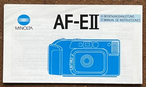 Minolta AF-EII - istruzioni del 04.89 - Foto 1 di 2