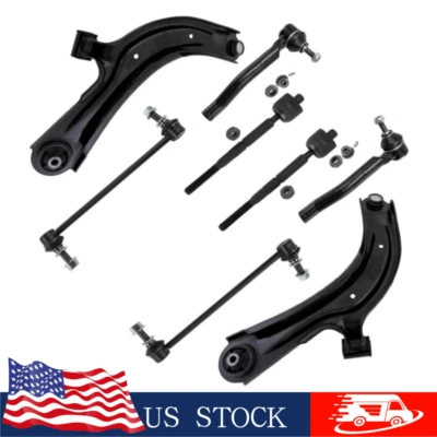 For 2013-2019 Nissan Sentra NV200 Front Lower Control Arms Sway Bars Tie Rods Foto 1 de 4
