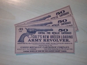 1x STICKER 45 Long Colt ammo box LABEL cartridges replica old west relic repro - Picture 1 of 3
