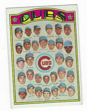 1972 TOPPS CHICAGO CUBS TEAM PICTURE #192