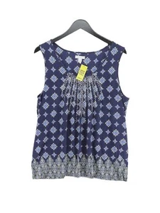Charter Club Women's Top XL Blue Cotton with Lyocell Modal Tunic - Picture 1 of 6