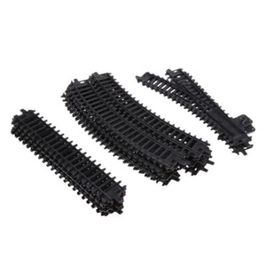 26Pcs 1/87 Plastic Model Train Straight+Switch Left+Oval for - Picture 1 of 6