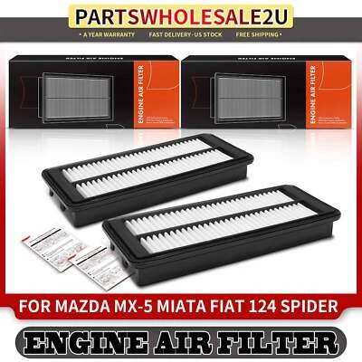 2x Engine Air Filter for Mazda Mx-5 Miata 2016-2022 Fiat 124 Spider 2017-2020 - Image 1 of 4