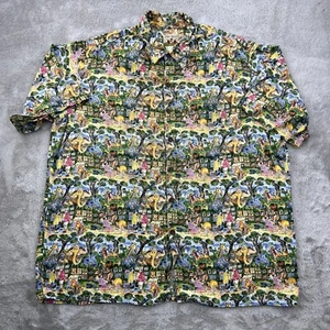 Vintage Reyn Spooner Hemd Herren XL grün Guy Buffet Hawaii Aloha Beach AOP Zoo Kunst - Bild 1 von 16