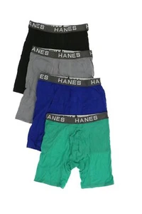 Hanes 267394 Men Black/Gray/Green/Blue Underwear Size M - Picture 1 of 2