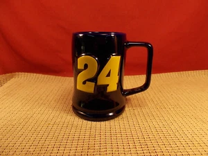 Nascar Collectibles #24 Jeff Gordon Cobalt Blue Embossed Mug 5 1/4" T - Picture 1 of 3