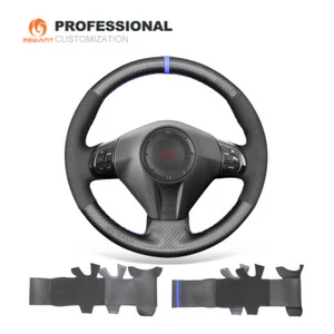 Hágalo usted mismo Fibra de carbono Funda de volante de gamuza sintética para Subaru Forester Impreza - Imagen 1 de 11