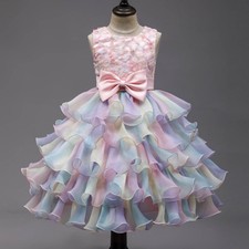 Children's Sleeveless Performance Dress Flower Beautiful Girl Princess Dress