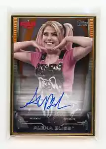 2021 Topps Undisputed WWE ALEXA BLISS Gold Framed Case Hit Auto #d 3/3 - Picture 1 of 2