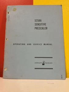 HP 02413-1 Model 5258A Sensitive Prescaler Operating & Service Manual - Picture 1 of 2