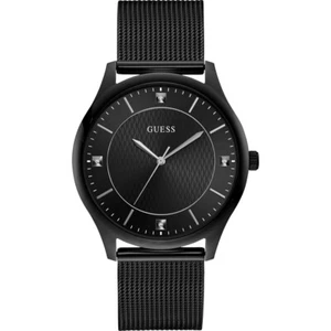 Guess Men's GW0069G3 Riley Horloge Black Quartz Watch w/ Mesh Bracelet (S) - Picture 1 of 2