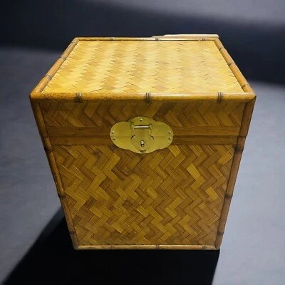 CHIC COASTAL RATTAN TRUNK/SIDE TABLE - Image 1 of 4