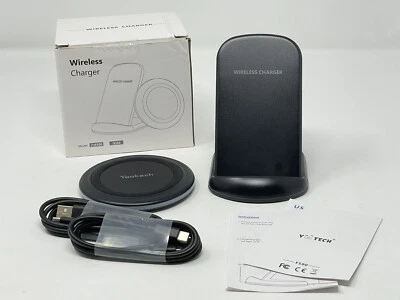 Yootech Wireless Charger,[2 Pack] 10W Max Wireless Charging Pad Stand Bundle,Co - Image 1 of 4