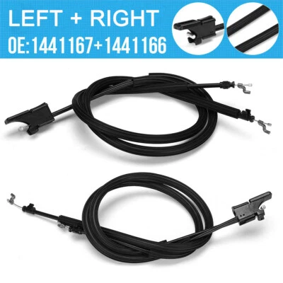 2PCS L+R Hand Seat Tilt Cable fit Ford Fiesta MK5 MK6 2002-20012 1441167 1441166 - Image 1 of 4