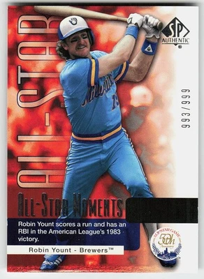 2004 SP Authentic #157 Robin Yount BASEBALL Milwaukee Brewers - Image 1 of 2