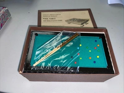 Mesa de billar de lujo artesanal Shackman miniatura vintage - nueva en caja Foto 1 de 4
