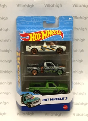 Литой на заказ пикап Volkswagen CADDY Hot Wheels упаковка 3 шт. белый зеленый ZAMAC VW - Изображение 1 из 4