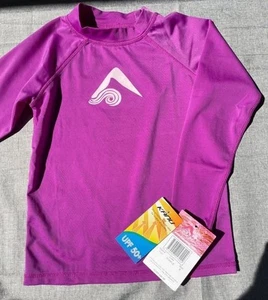 Kanu Surf Girls' Rashguard Pink Shirt Size 8 - Picture 1 of 3
