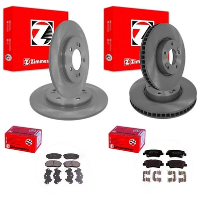 ZIMMERMANN Disques Frein + Revêtements Avant + Arrière Convient pour Hyundai i40 - Photo 1/4
