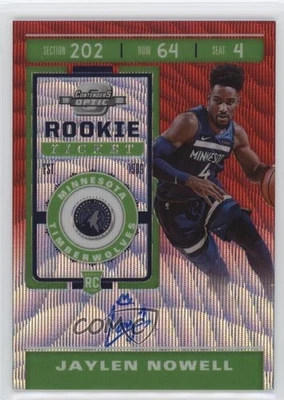 2019-20 Panini Contenders Optic Season Ticket Jaylen Nowell #136 Auto RC - Image 1 of 2