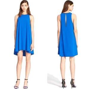 T Alexander Wang Trapecio Cuero Borde Azul Cobalto Talla 2 - Imagen 1 de 8
