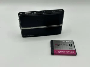 Junk SONY Cyber-shot DSC-T9 Black 6MP Retro Compact Digital Camera w/ Battery JP - Picture 1 of 24