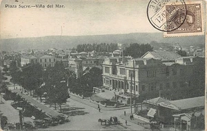 Chile - VIÑA DEL MAR - Plaza Sucre - Estacion del Ferrocarril - Ed. José Camps - Picture 1 of 2