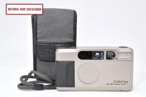 [Almost Unused w/Case] Contax T2 Titan Silver 35mm Film Camera From JAPAN #155 - Picture 1 of 24
