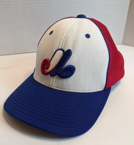 Montreal Expos MLB Fitted Hat Cap Size L-XL 7 3/8 - 8 Pacific Headwear - Picture 1 of 9