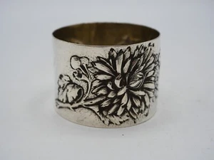 RARE ROND DE SERVIETTE EN ARGENT MASSIF POINCON MINERVE ART NOUVEAU ANDRE - Picture 1 of 8