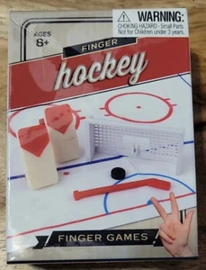 Mini Hockey Slap Shot Finger Board Desktop Novelty Toy Fun Sports Travel Game - Picture 1 of 4