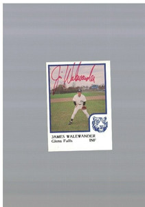 James Walewander Glens Falls Tigers 1986 ProCards Signed Card W/Our COA