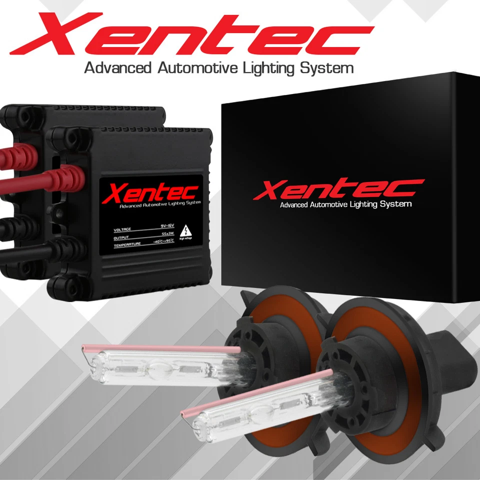 Bi Xenon Hi/Low Dual Beam HID Xenon Headlight Conversion Kit AC 55W Slim H4 9007 - Image 1 of 4