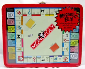 Monopoly lunch box with candy and magnets from 2000 new with some wear - Picture 1 of 7