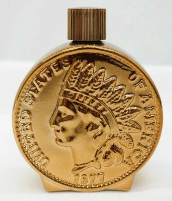 Avon Indian Head Penny Bravo After Shave botella de 4 oz TF Foto 1 de 4